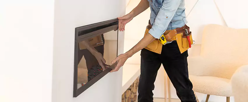 Metal Fireplace Installation in Pharr, Texas