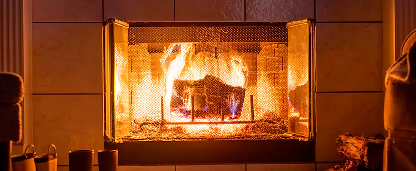 Mendota Hearth Landscape Fireplace Installation in Pharr, Texas