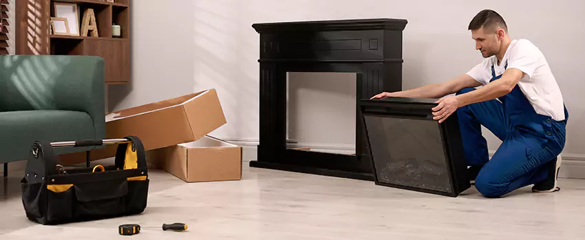 Old Rusted Metal Fireplace Repair And Replacement in Pharr, TX